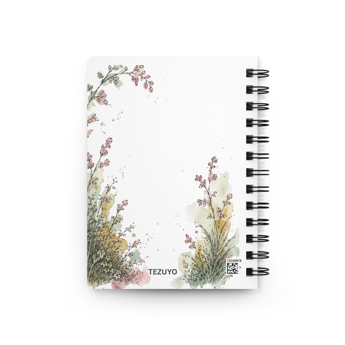 The Path Beyond Spiral Bound Journal | Botanical Watercolor Lined Notebook