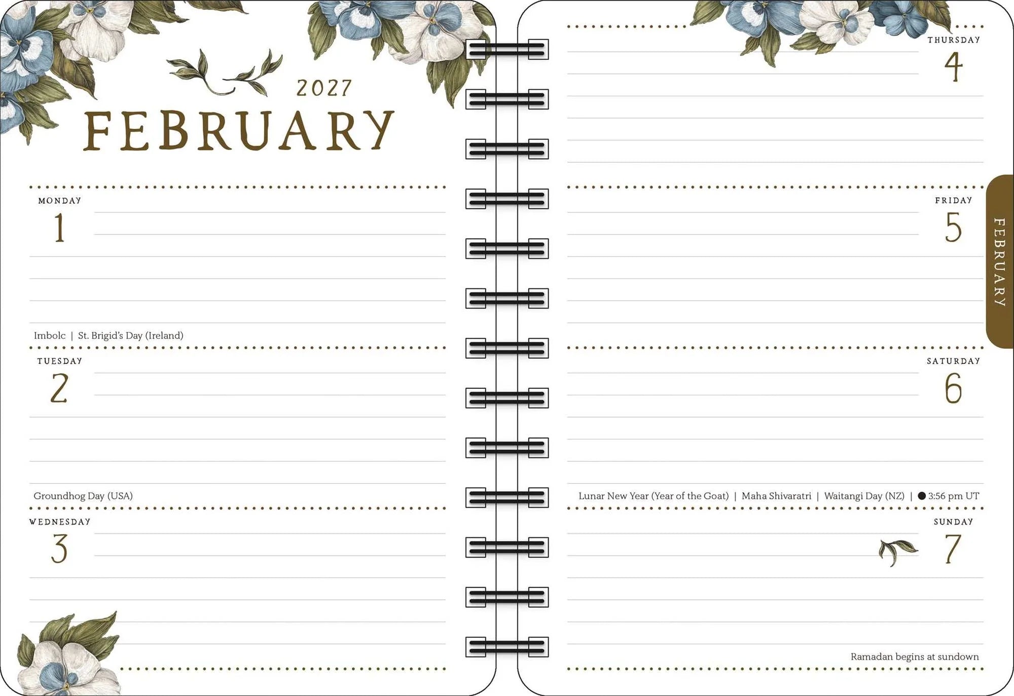 Woodland Wardens 2027 Weekly Planner