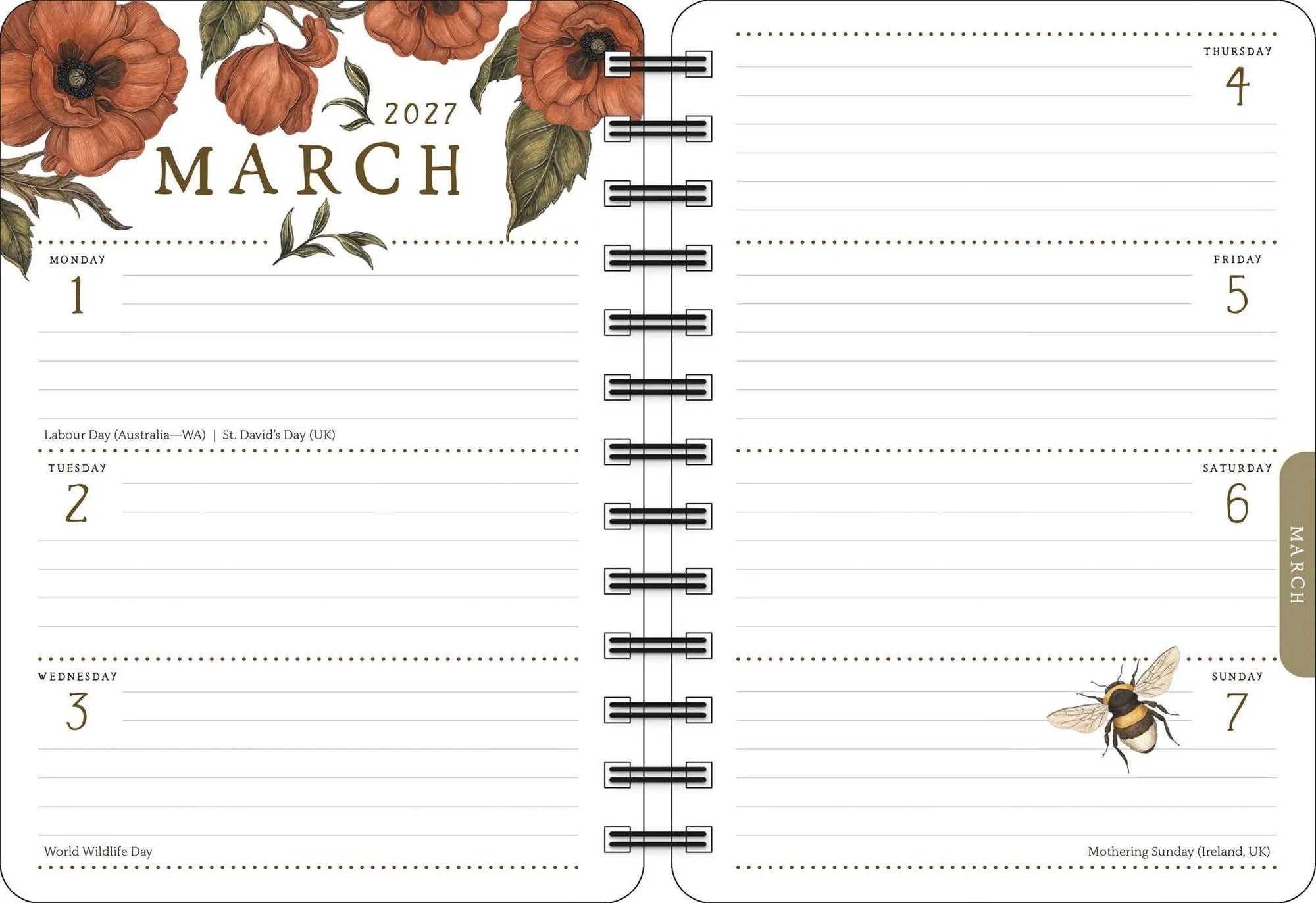 Woodland Wardens 2027 Weekly Planner