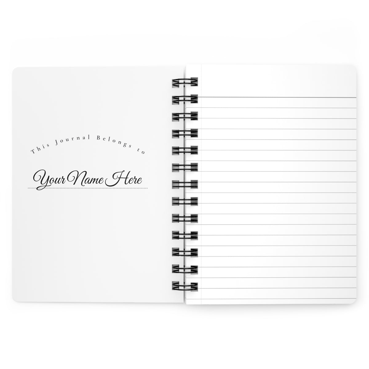 The Path Beyond Spiral Bound Journal | Botanical Watercolor Lined Notebook