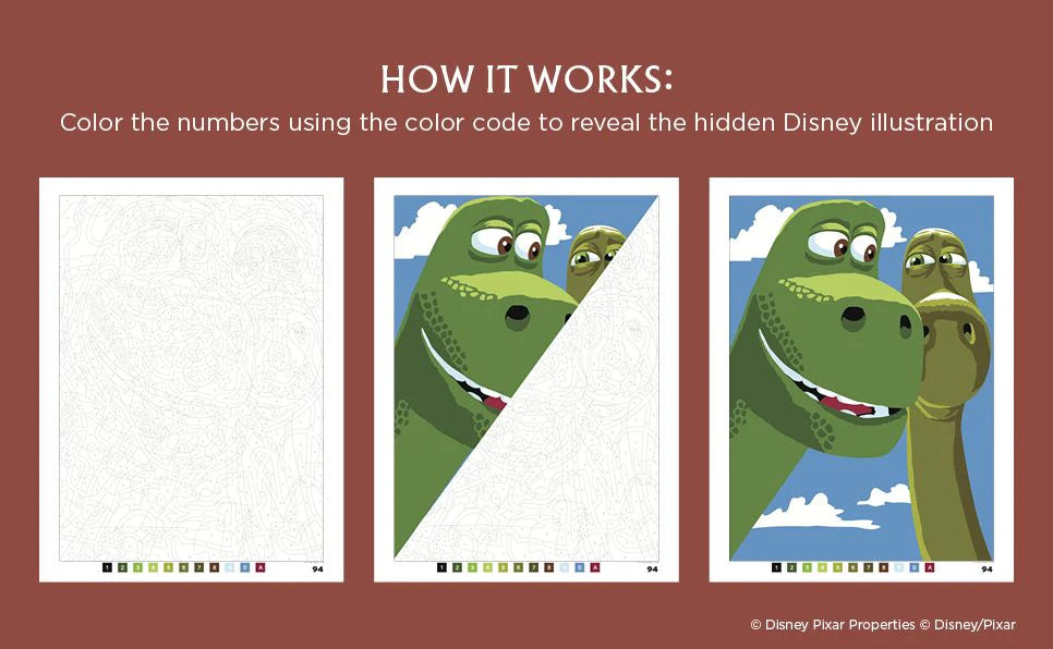 Disney Mystery Coloring: Pixar: A Color by Number Book