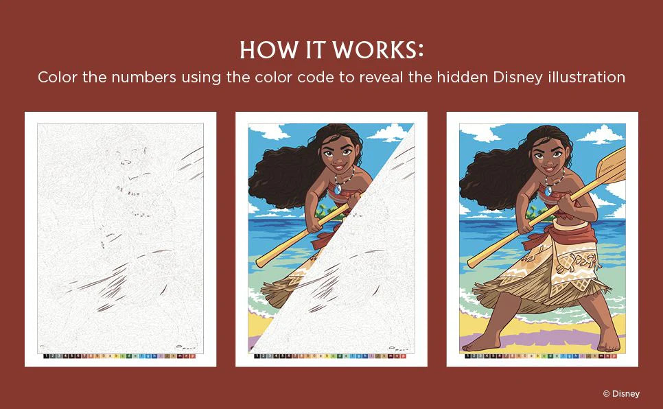 Disney Mystery Coloring: Princesses: A Color by Number Book