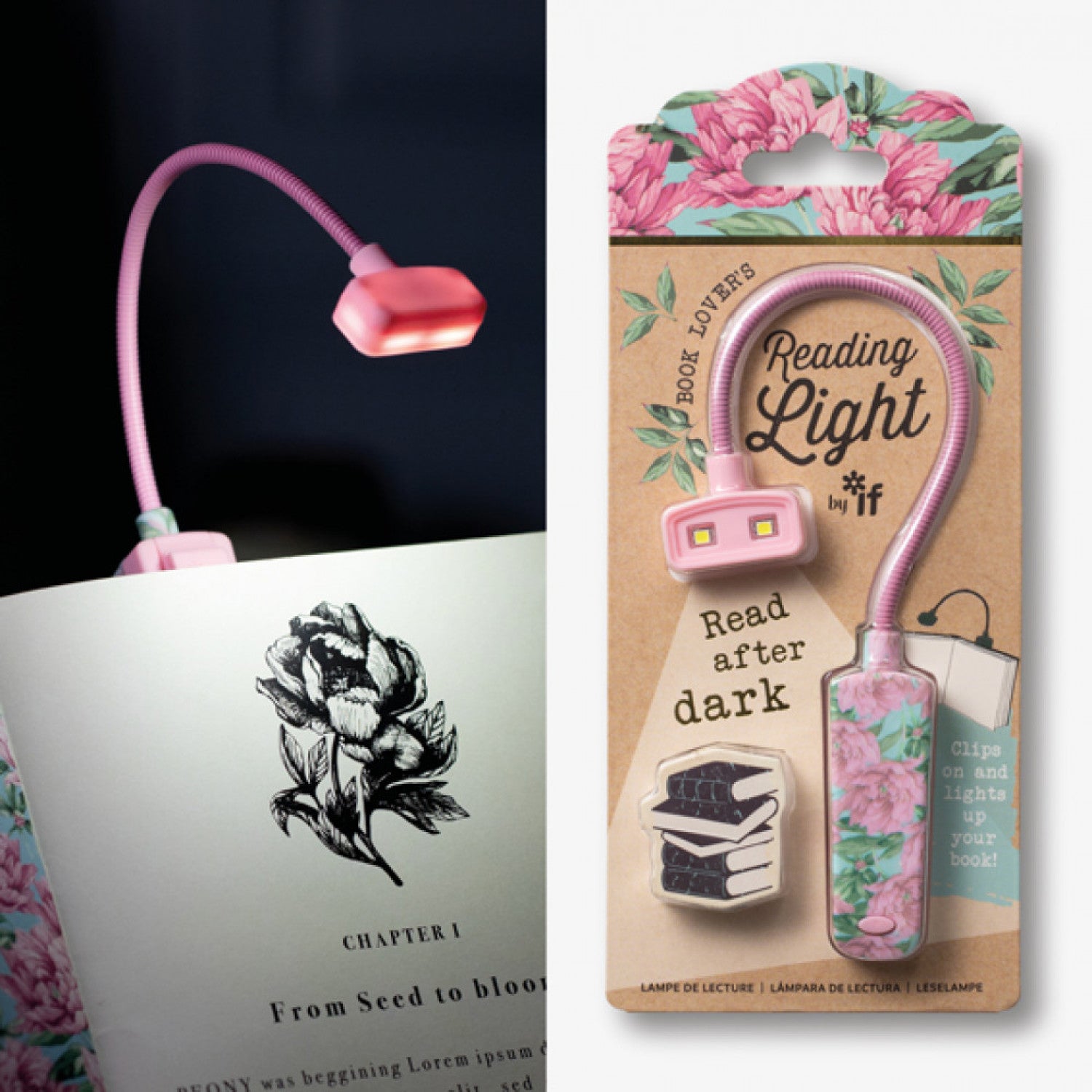 Book Lover's Reading Light – Floral