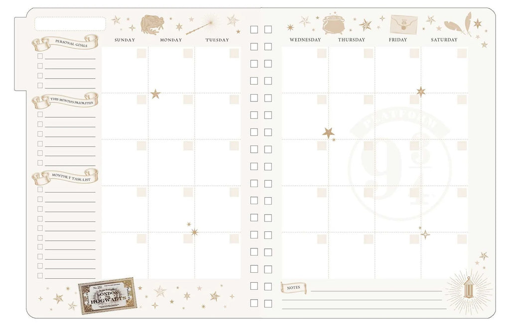 Harry Potter: Magical Places 12-Month Undated Planner
