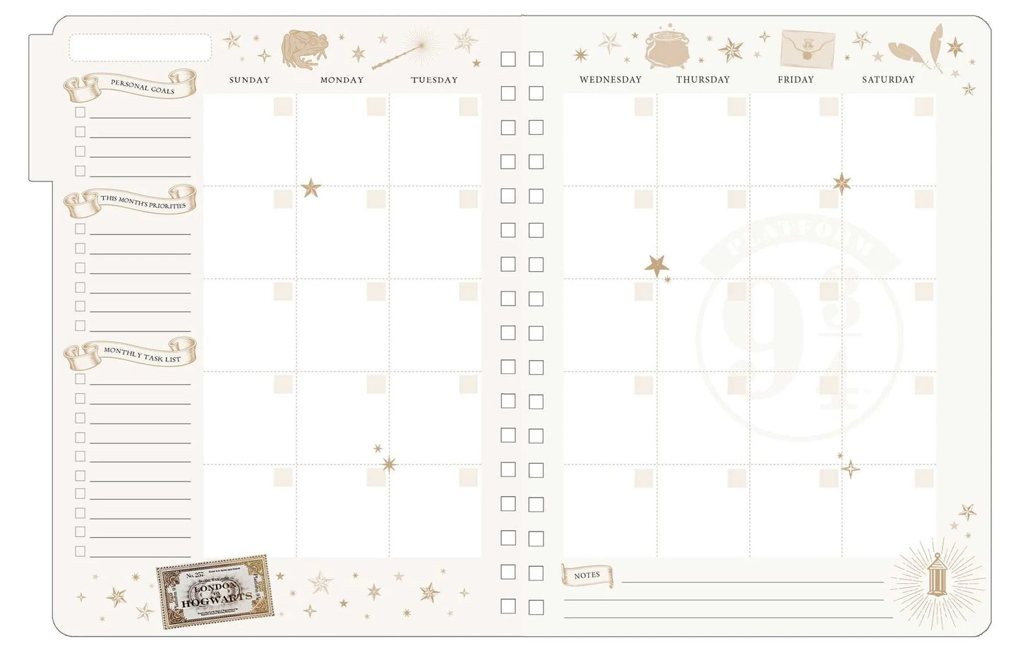 Harry Potter: Magical Places 12-Month Undated Planner