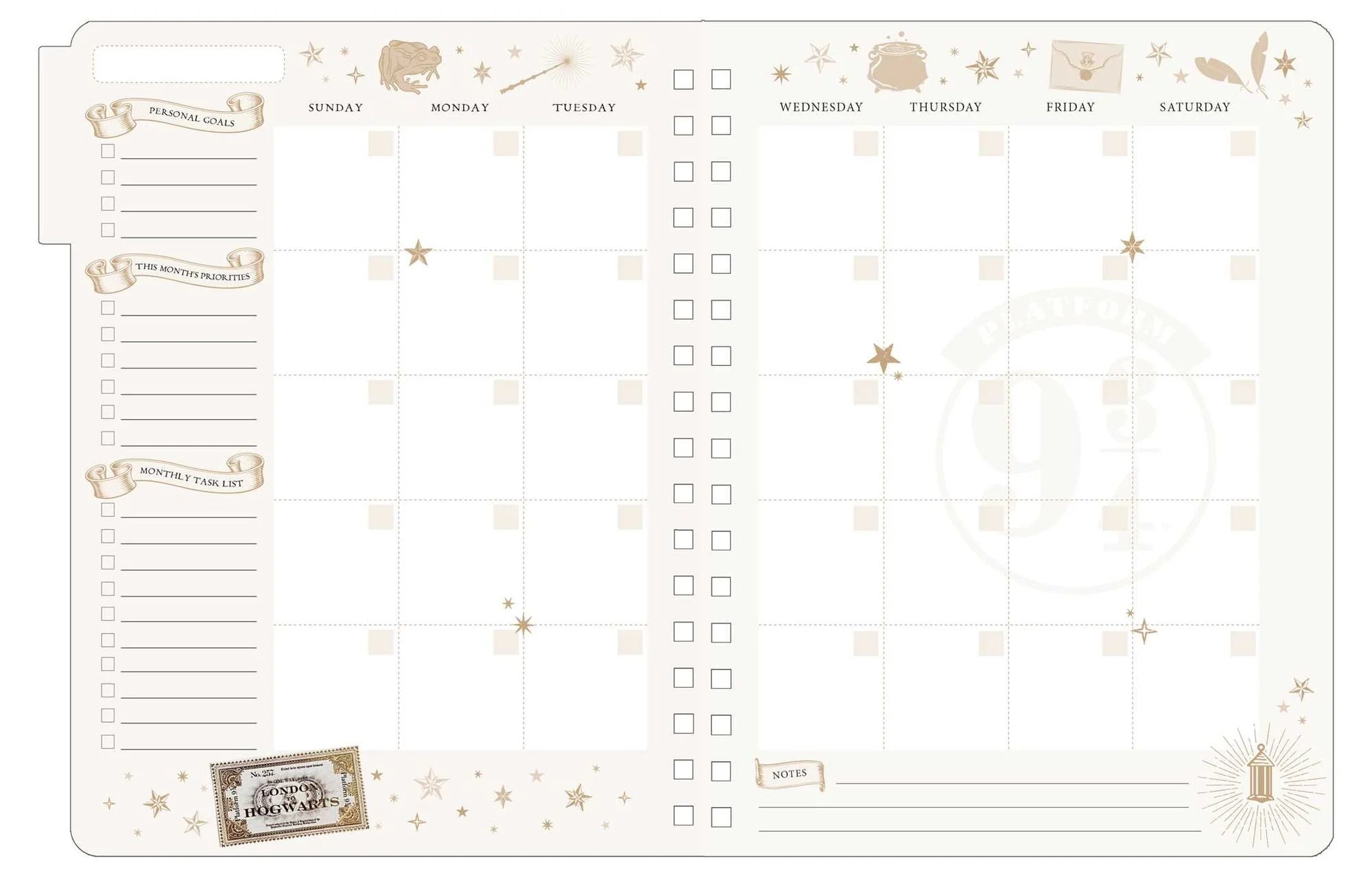 Harry Potter: Magical Places 12-Month Undated Planner