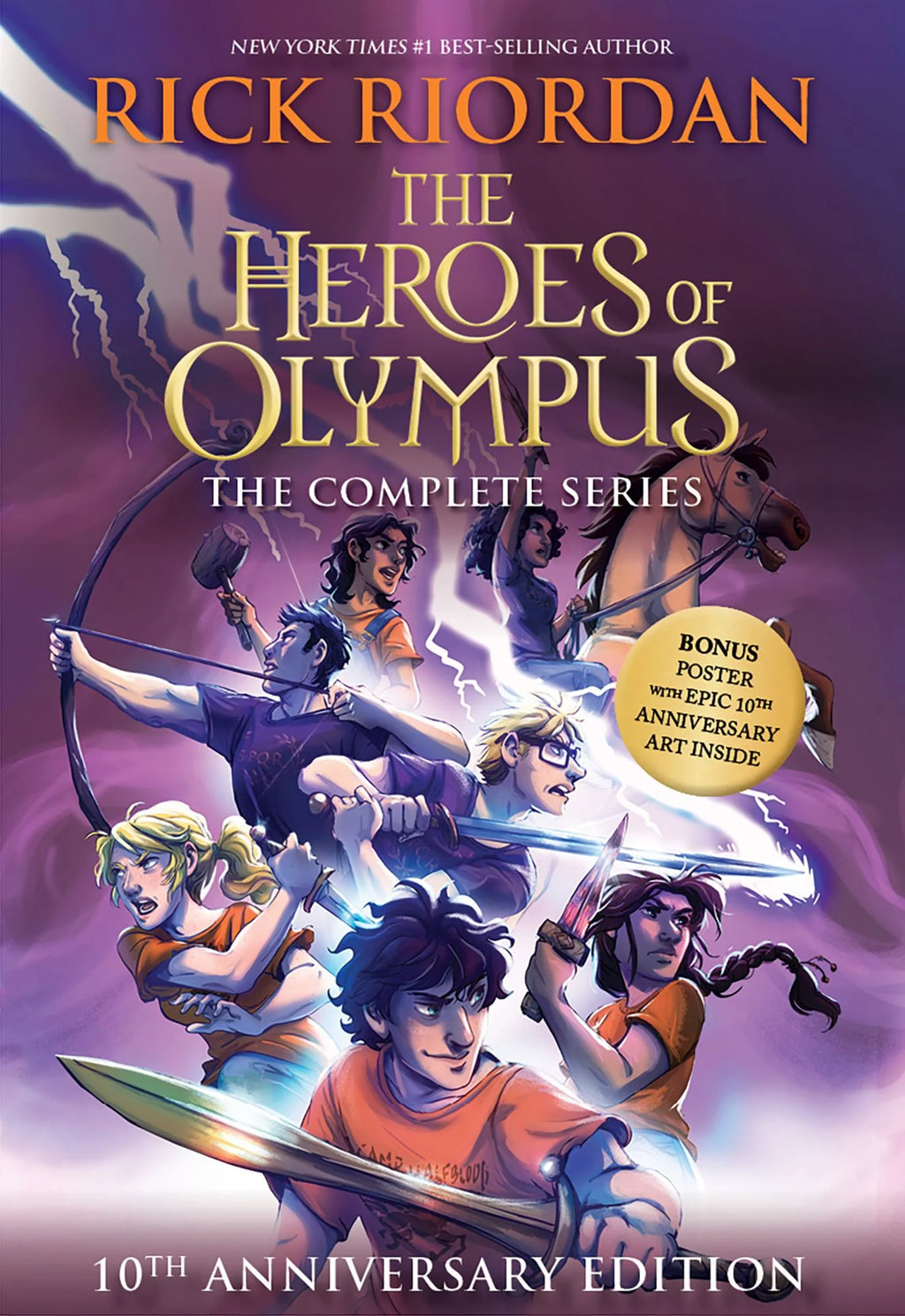 Heroes of Olympus Paperback Boxed Set — 10th Anniversary Edition (with Poster)