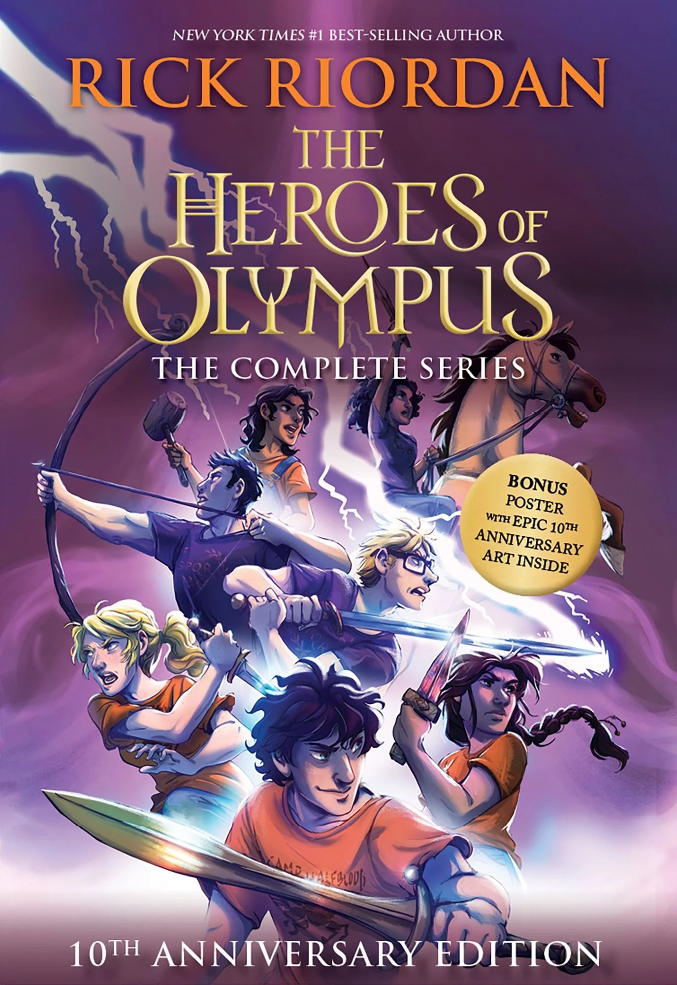 Heroes of Olympus Paperback Boxed Set — 10th Anniversary Edition (with Poster)