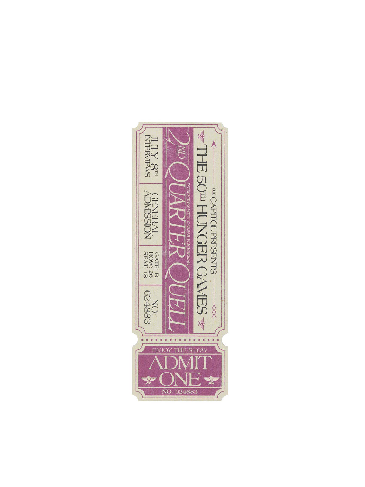 The Hunger Games: Enjoy the Show Bookmark