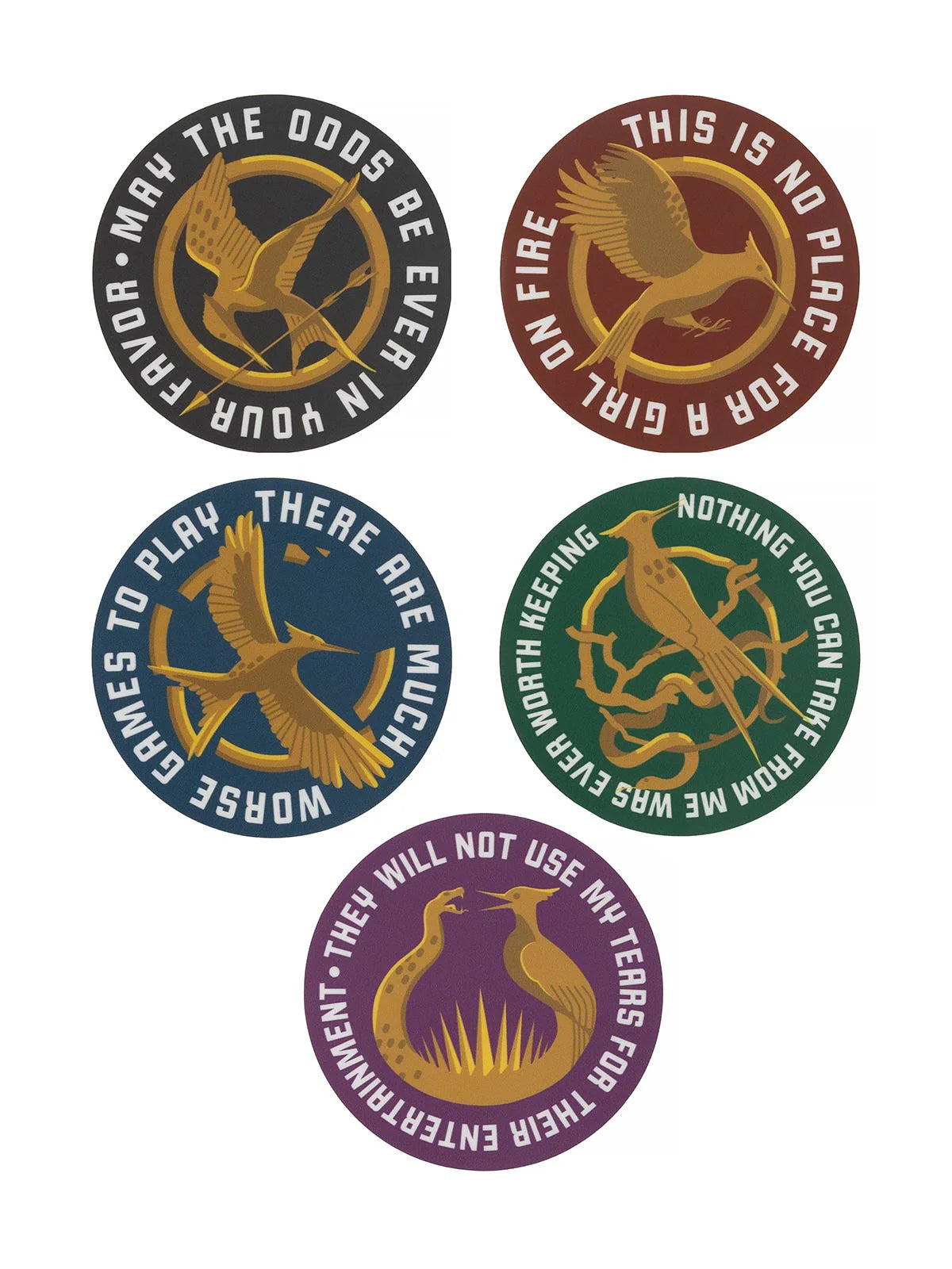 The Hunger Games: Mockingjay Icon Stickers — Set of 5