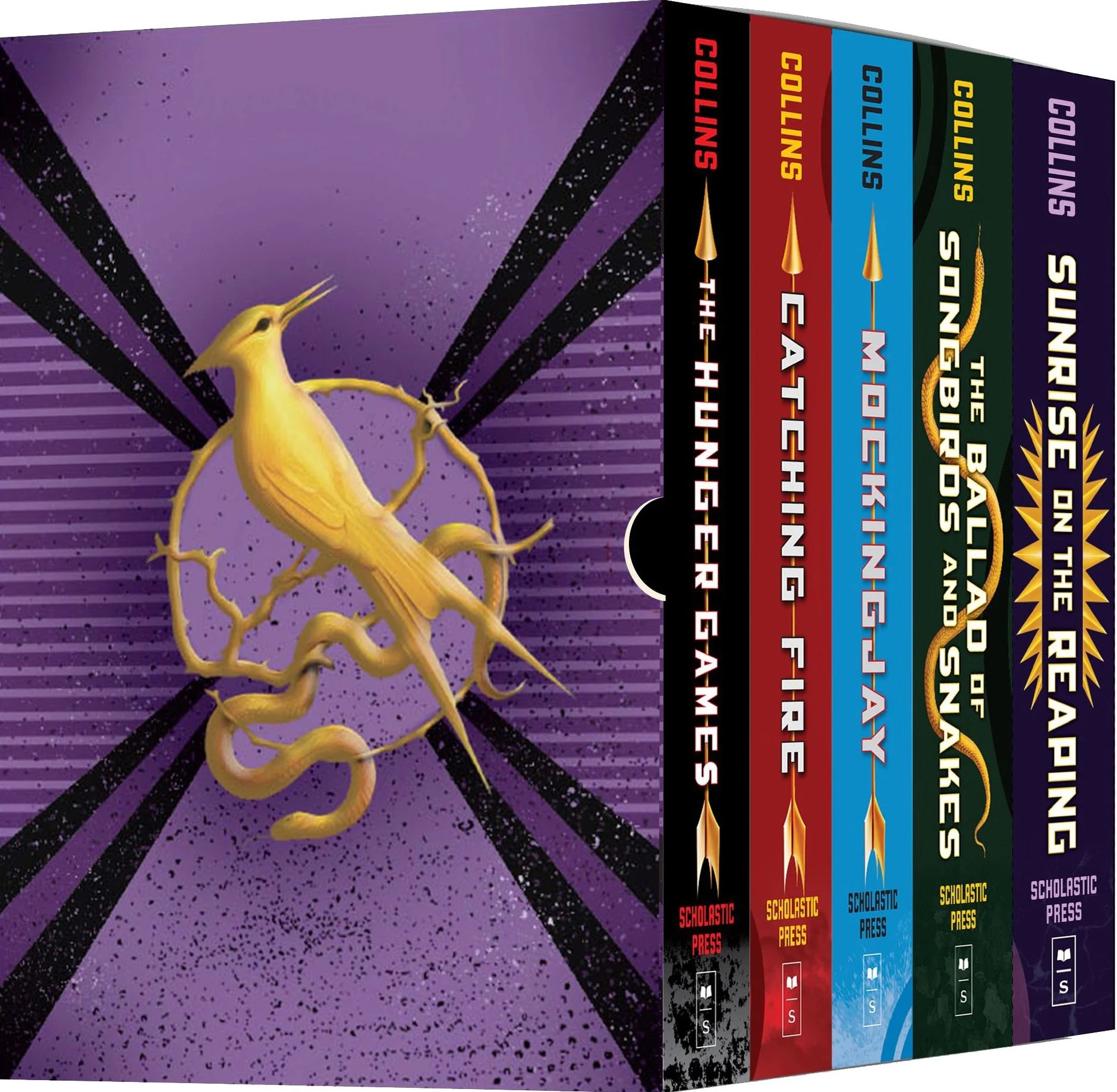 Hunger Games 5-Book Hardcover Box Set (The Hunger Games, Catching Fire, Mockingjay, The Ballad of Songbirds and Snakes, Sunrise on the Reaping)