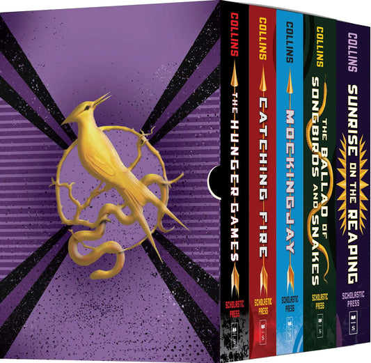 Hunger Games 5-Book Hardcover Box Set (The Hunger Games, Catching Fire, Mockingjay, The Ballad of Songbirds and Snakes, Sunrise on the Reaping)