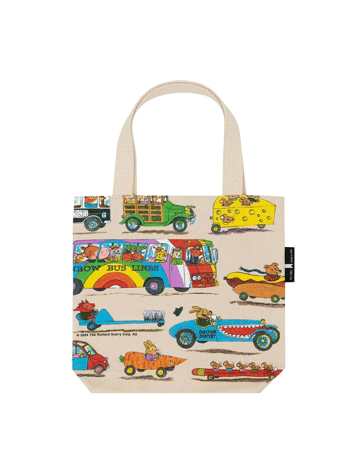 Richard Scarry: Cars and Trucks and Things That Go Mini Tote Bag