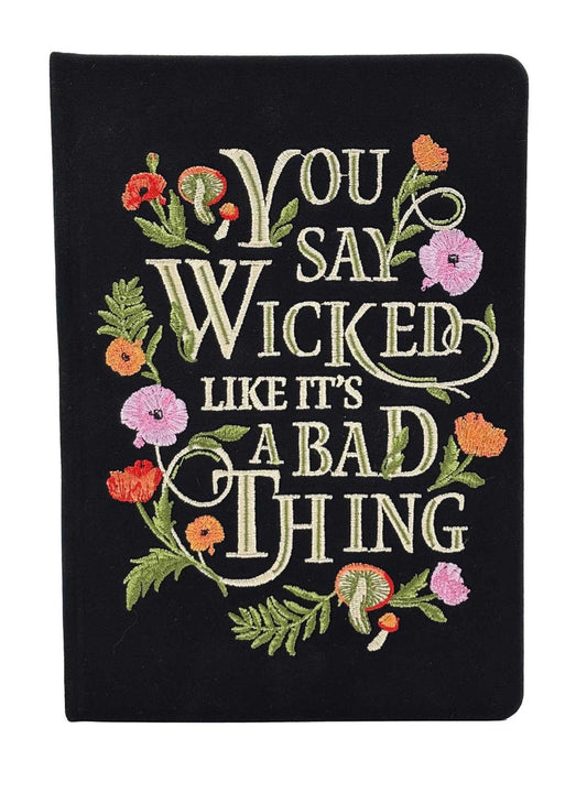 Wicked Embroidered Journal